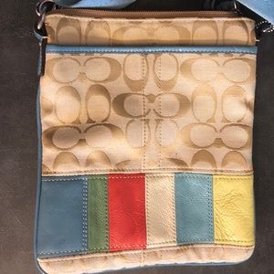 Summer color small crossbody coach bag